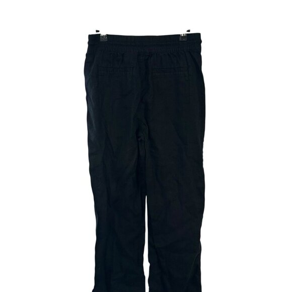 Athleta Retreat Linen Wide Leg Pant  Black XS Tall #658547 Vacation Resort Beach - Picture 8 of 12